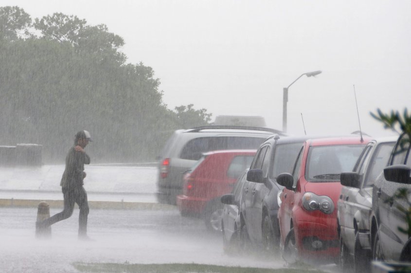 gripe y lluvia