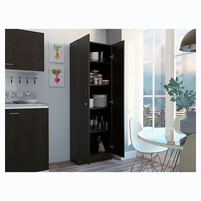 Optimiza tu hogar con la práctica alacena wengue disponible en la Feria de Muebles de EPA (Crédito: Cortesía EPA)