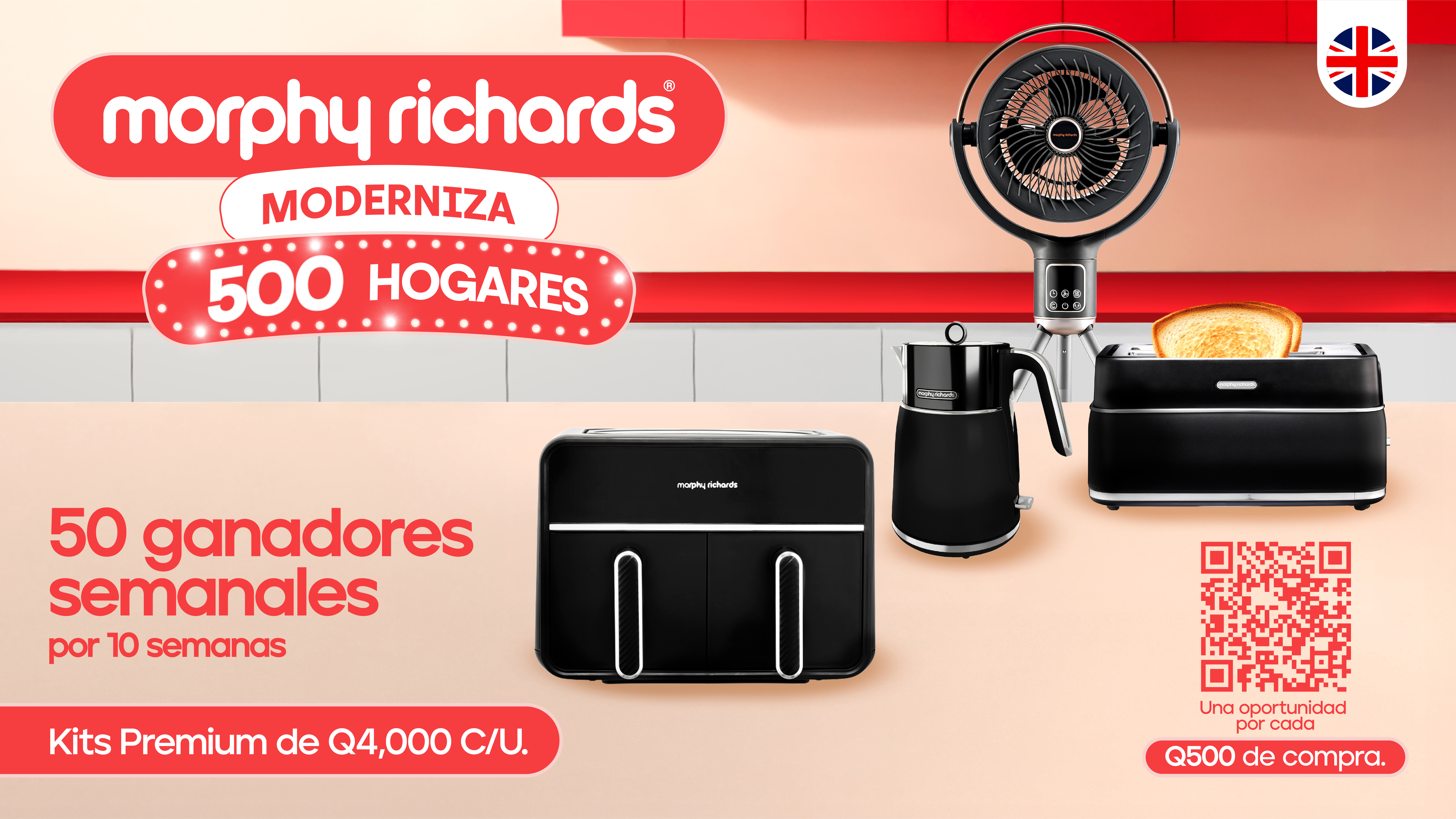 Morphy Richards transforma 500 hogares guatemaltecos con productos modernos y funcionales. ¡Participa y gana un kit exclusivo para tu casa! (Crédito: Cortesía)