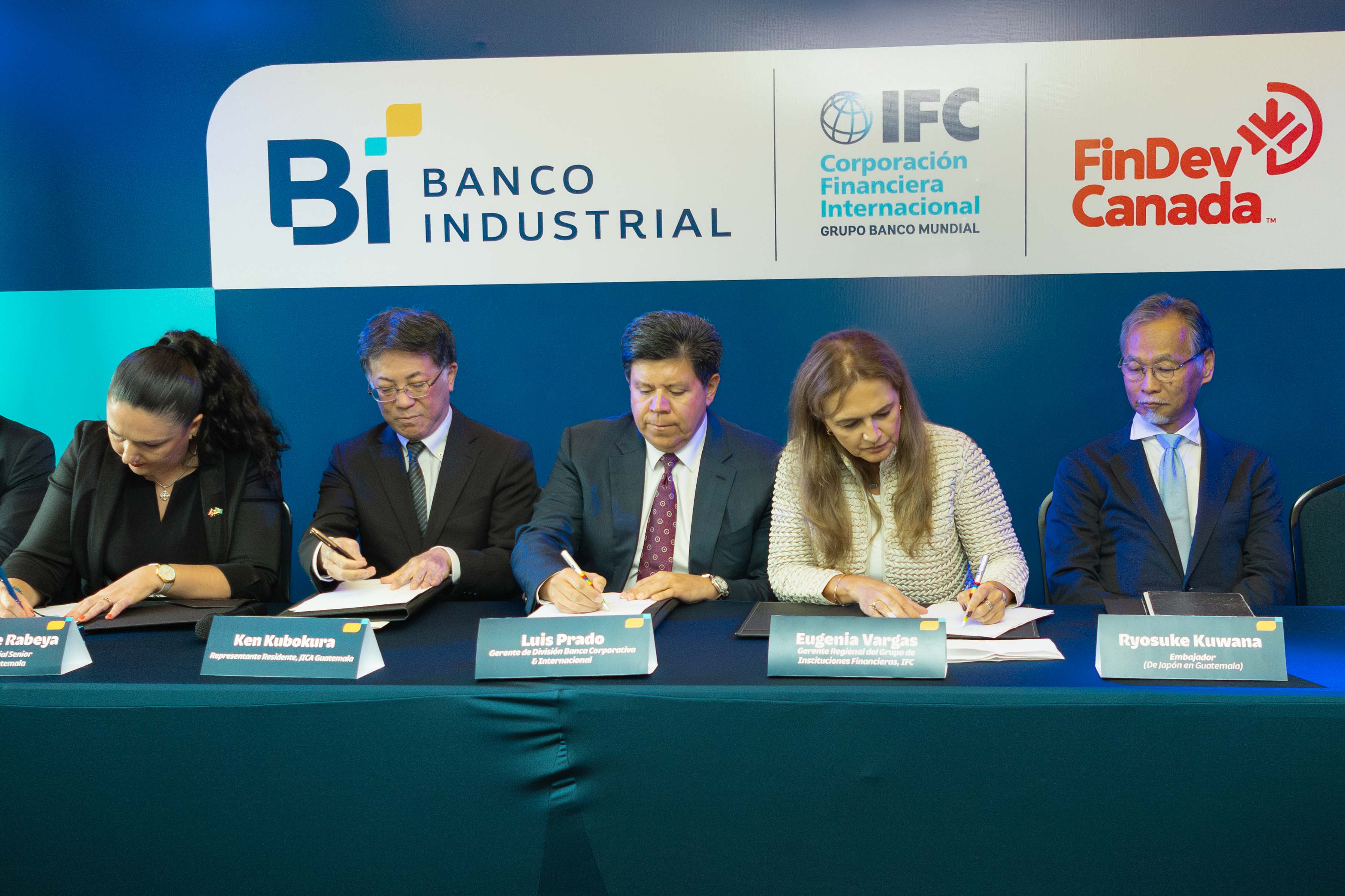 IFC, JICA y FinDev Canada se unen a Banco Industrial por el futuro de Guatemala (Crédito: Cortesía de Banco Industrial)