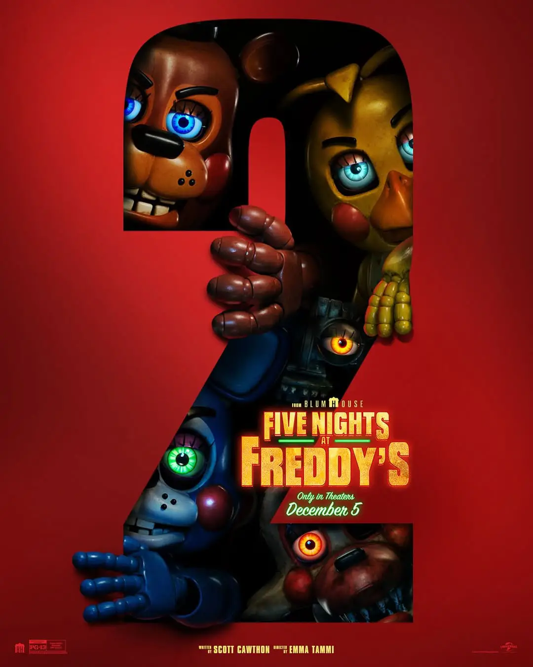 ¡Freddy está de vuelta! (Créditos: @fnafmovie)