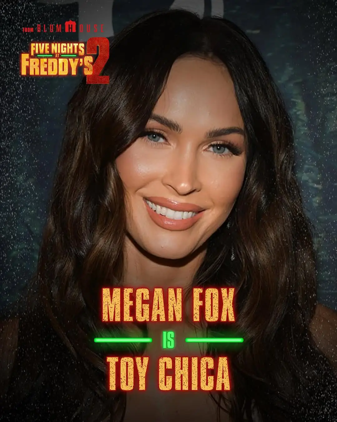 Megan Fox en acción en Five Nights at Freddy’s 2. (Créditos: @fnafmovie)