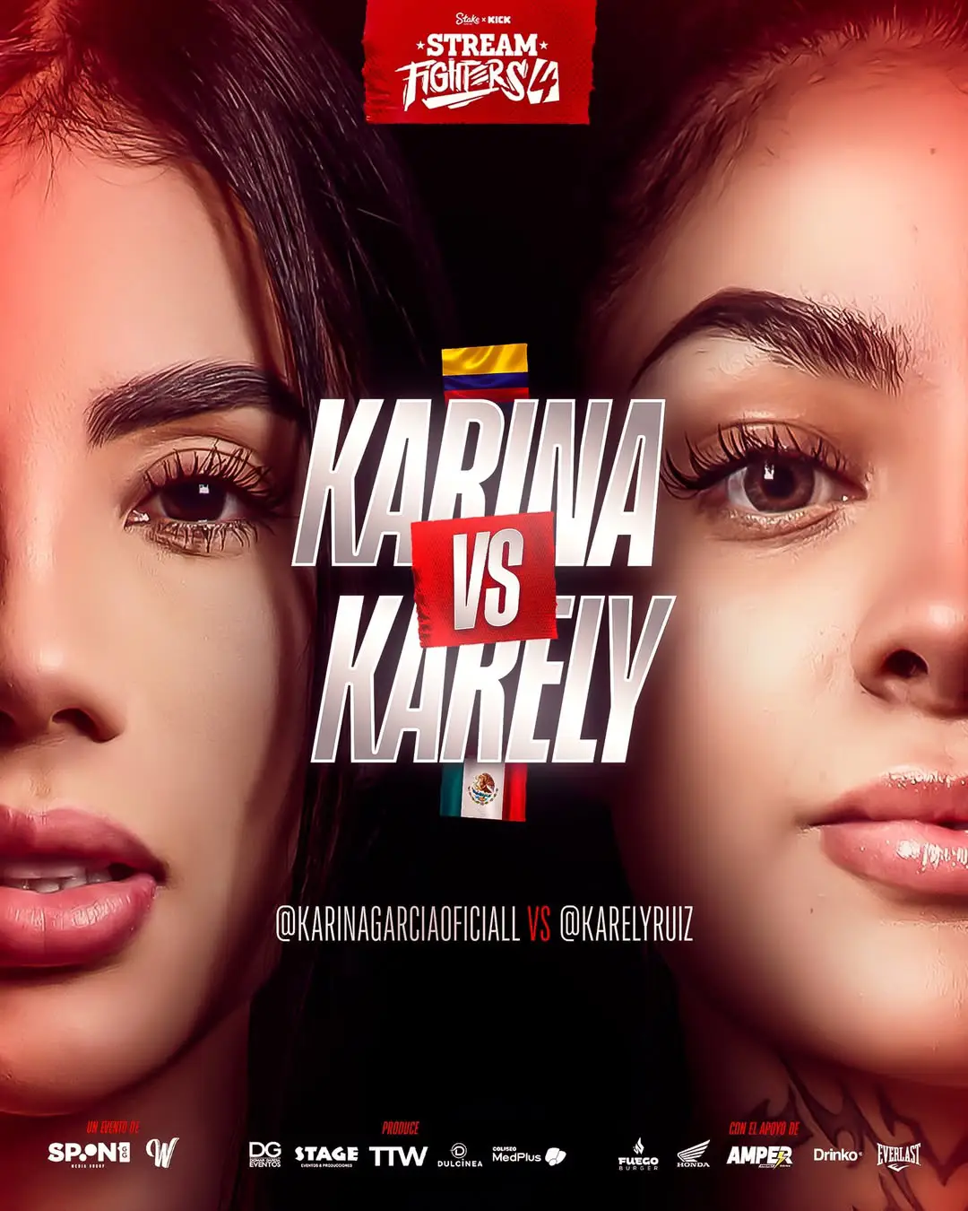 Karina vs Karely (Créditos: @stream_fighters)