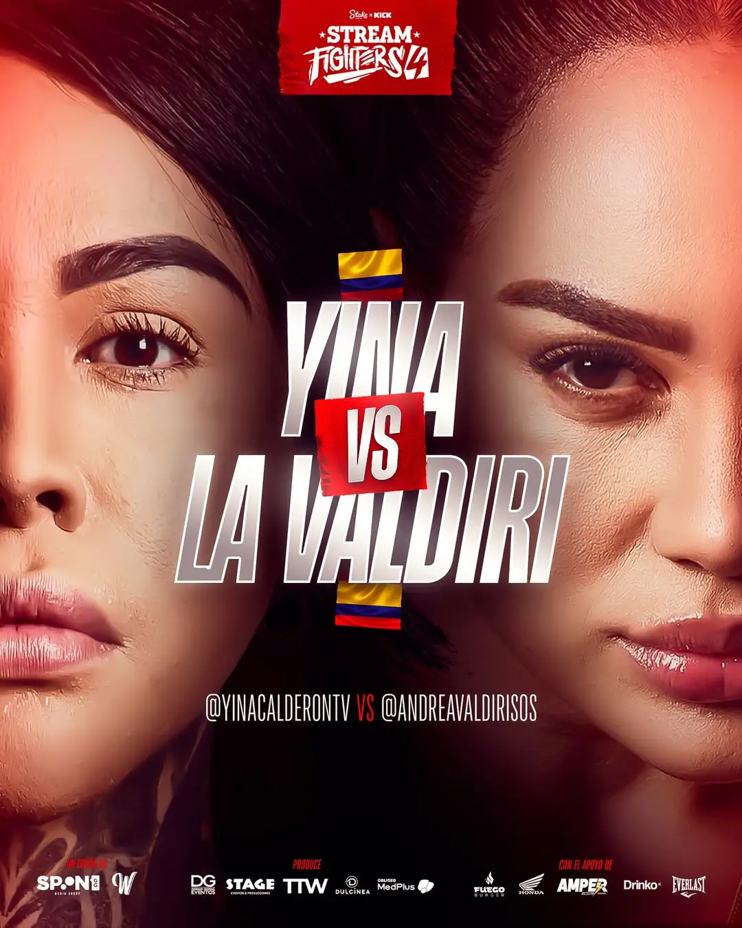 Yina vs La Valdiri (Créditos: @stream_fighters)
