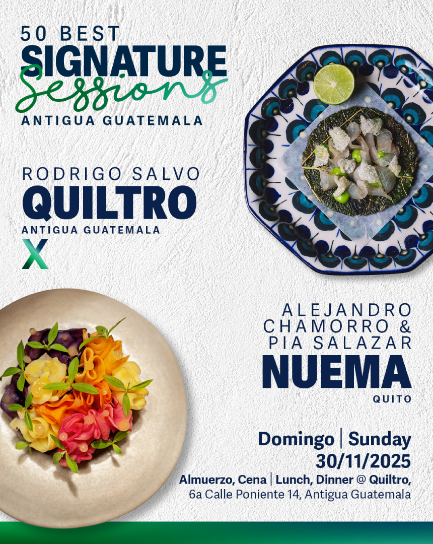 Las ‘50 Best Signature Sessions’ llegan a Guatemala con experiencias gastronómicas únicas (Crédito: Cortesía)