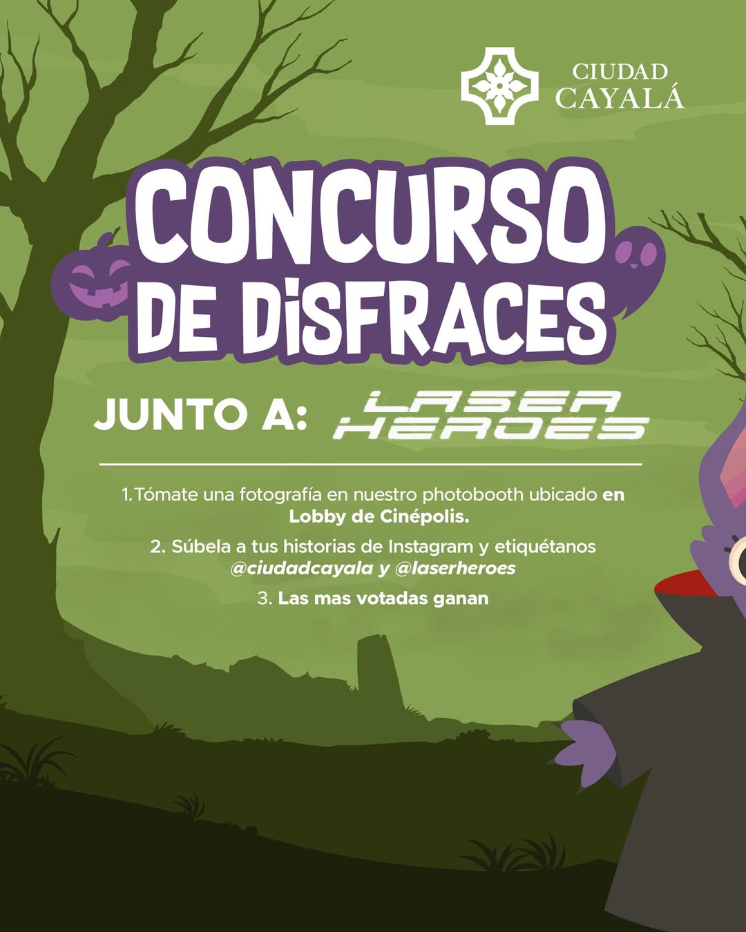 ¡Cayalá se disfraza! (Créditos: @ciudadcayala)