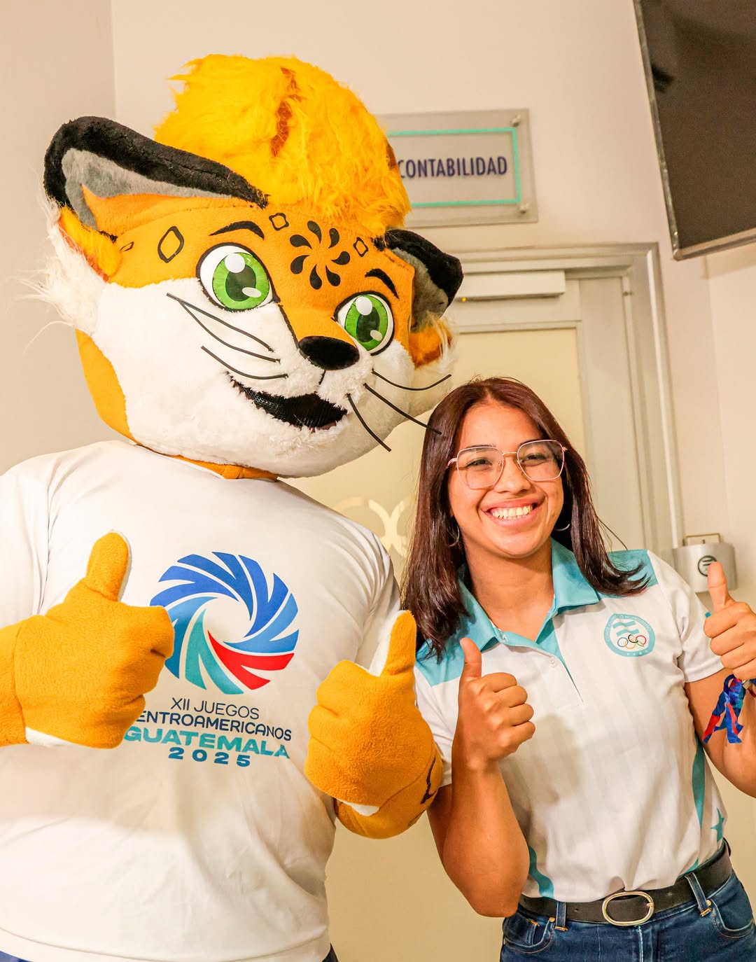 La mascota oficial es un jaguar que representa al nahual I’x B’alam. (Créditos: @jcaguatemala2025)