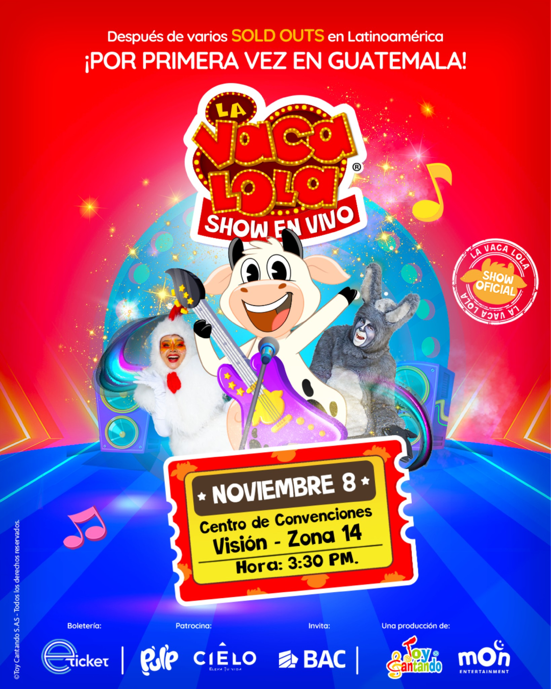 Muuuucha diversión! La Vaca Lola. (Créditos: @toycantando)