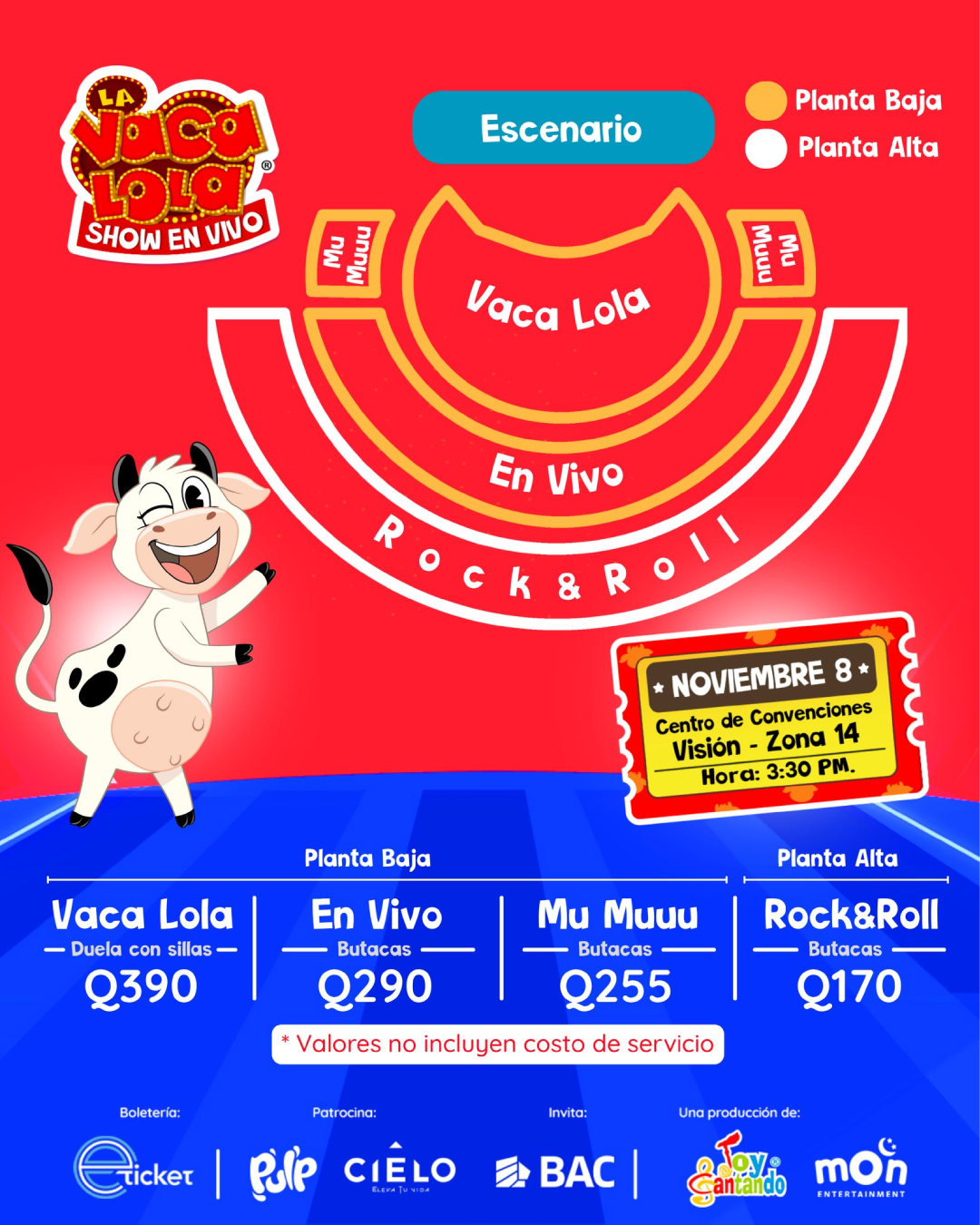Muuuucha diversión! La Vaca Lola. (Créditos: @toycantando)