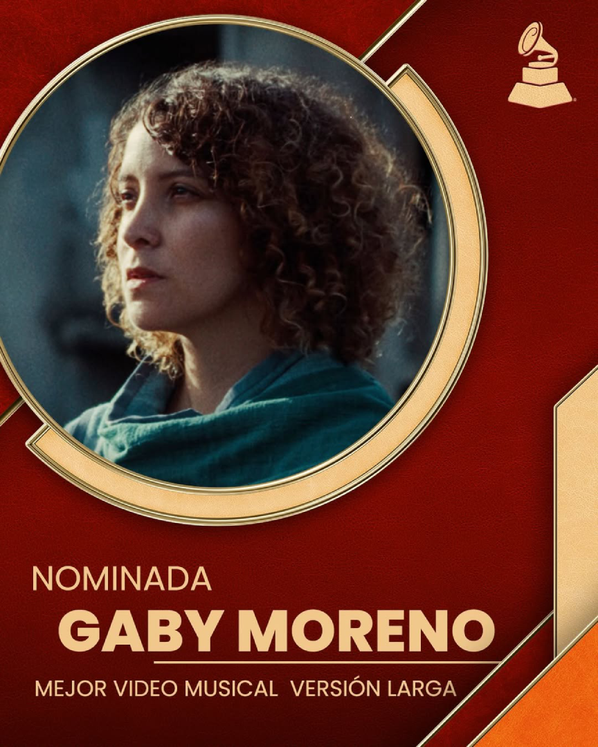 Gaby Moreno fue nominada a los Latin Grammy 2025 por su video musical “Lamento (Extended Cut)” en la categoría de Mejor Video Musical Versión Larga (Crédito: @gaby_moreno)
