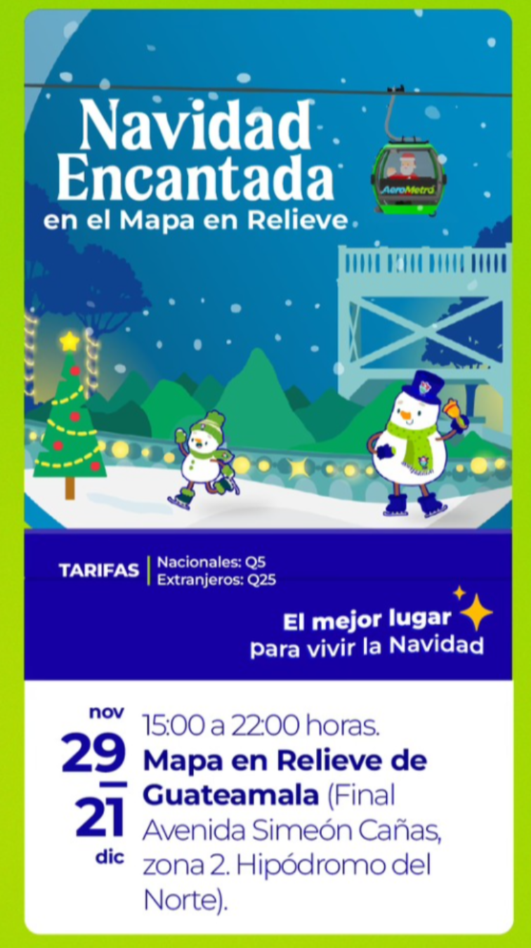 El desfile navideño llenará de luz, música y color las calles de la ciudad, marcando el inicio del ambiente festivo en Guatemala (Crédito: Municipalidad de Guatemala)