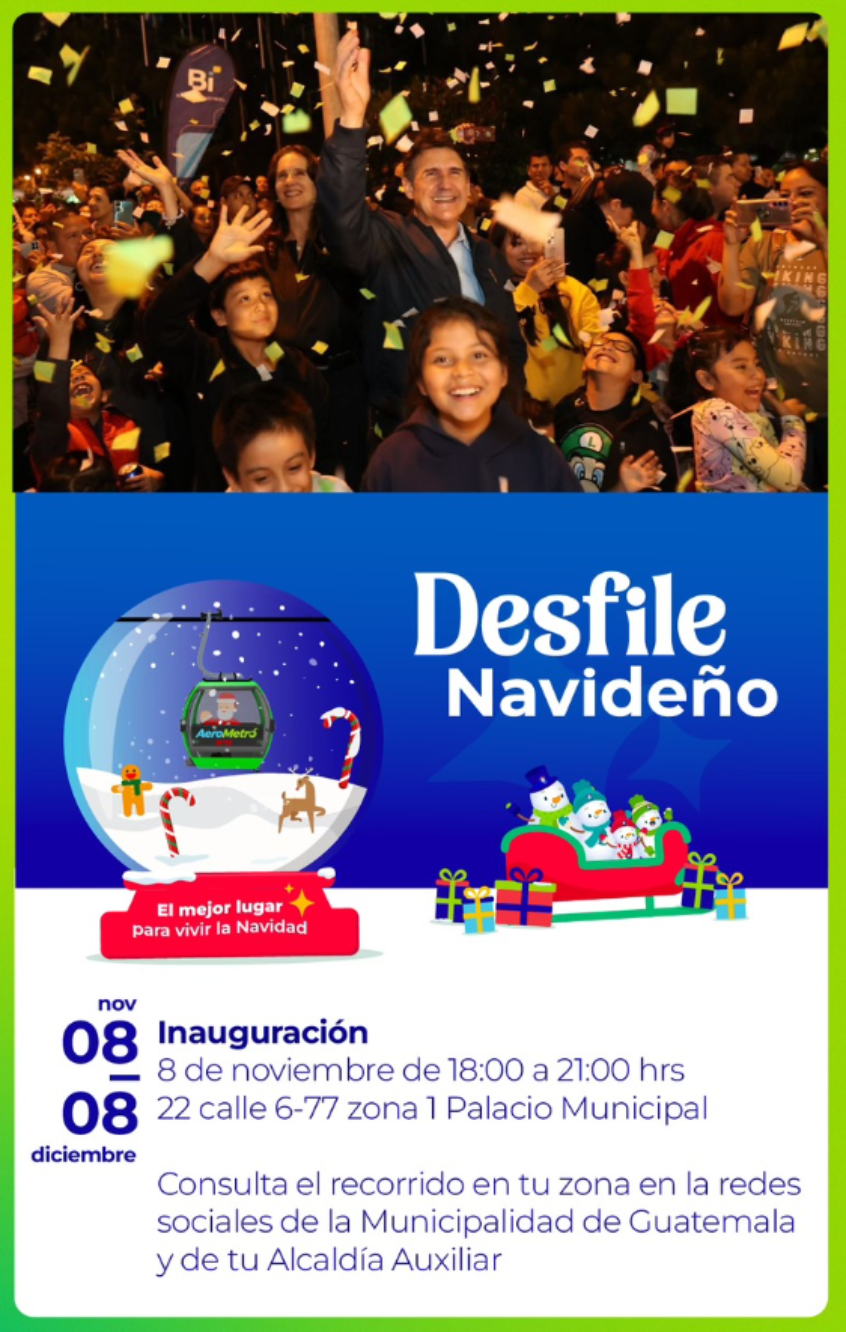 «Navidad Encantada» te espera en el Mapa en Relieve para disfrutar de la temporada más especial del año (Crédito: Municipalidad de Guatemala)