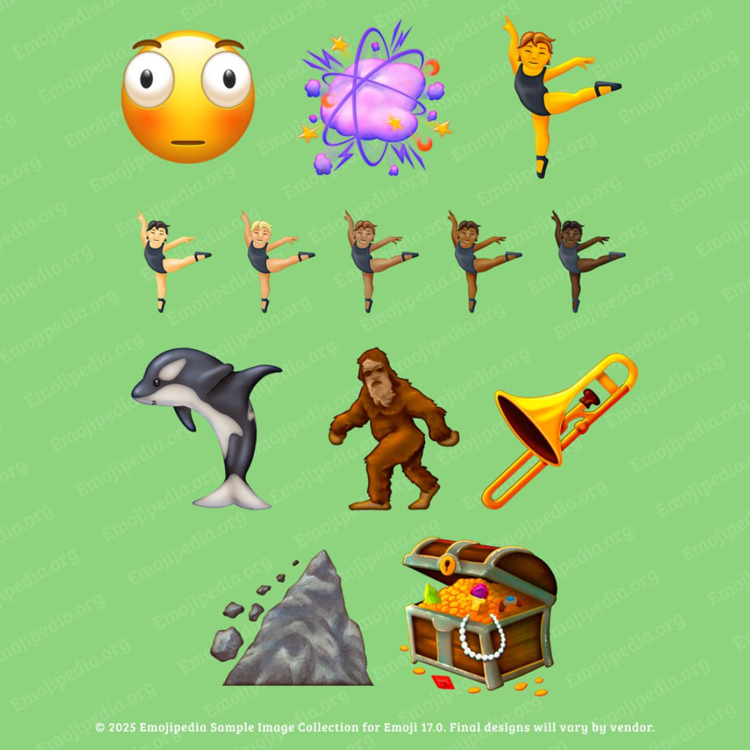 Los emojis que cambiarán la forma de chatear en WhatsApp en 2026. (Créditos: Emojipedia)