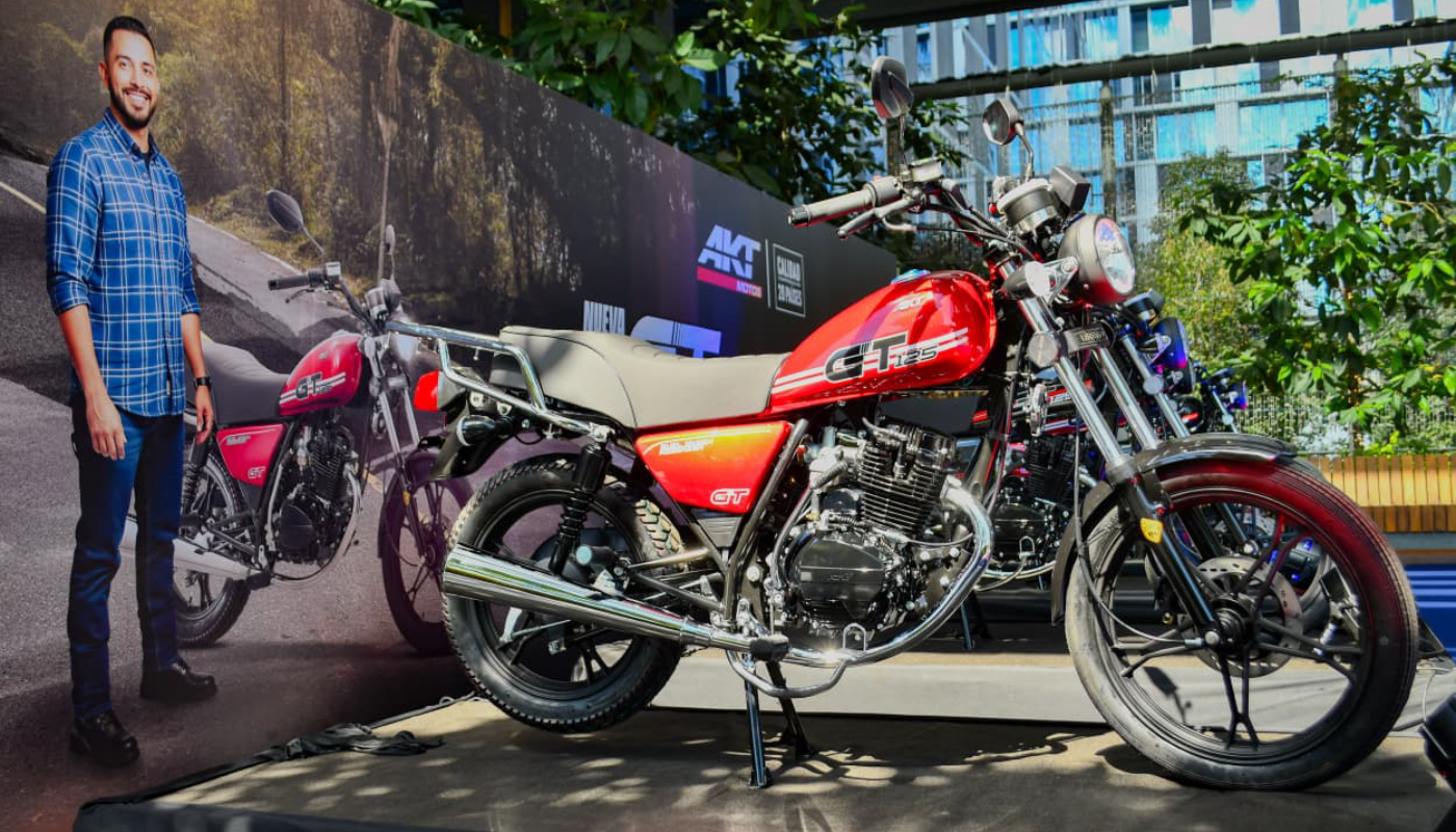 Disponible en La Curacao y Almacenes Tropigas, la GT125 apuesta por eficiencia y resistencia para el uso diario (Crédito: Cortesía AKT Motos)