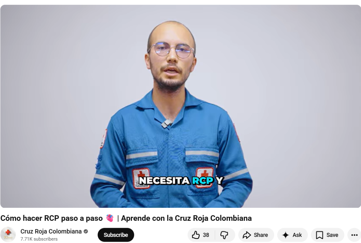 YouTube activó en Colombia módulos de primeros auxilios para orientar a los usuarios en situaciones de emergencia médica (Crédito: Imagen con fines ilustrativos / Freepik).