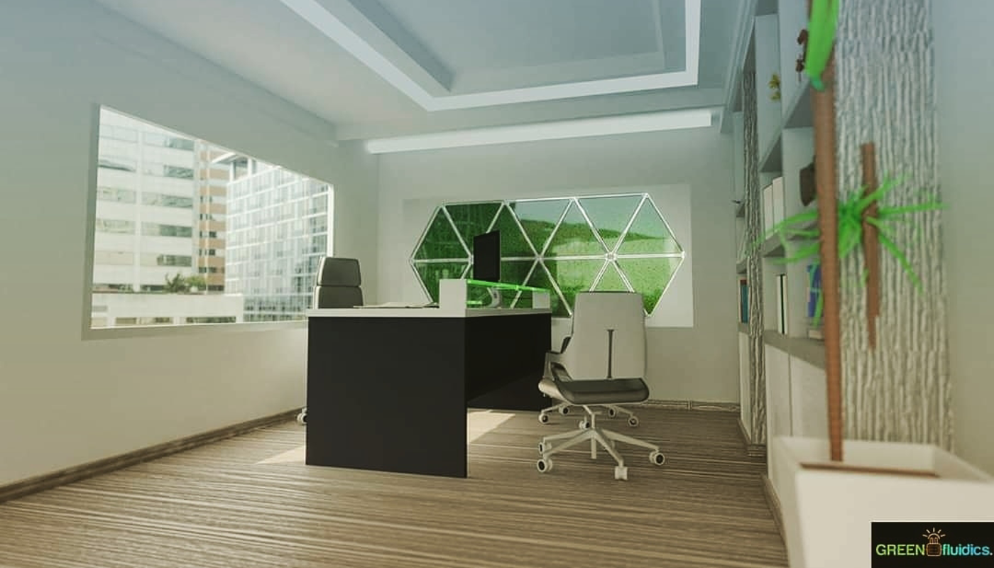 Joven mexicano desarrolla biopaneles solares que generan energía mientras purifican el aire (Crédito: @greenfluidics)