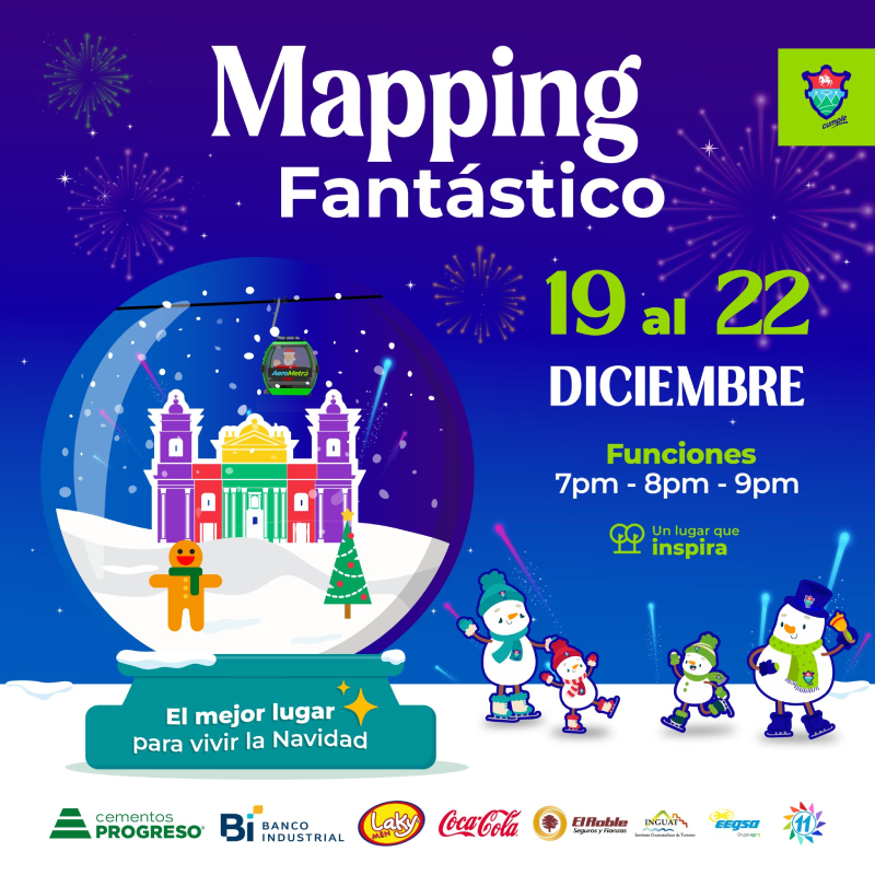 No te pierdas cómo la Catedral Metropolitana cobra vida con historias y efectos visuales del Mapping Fantástico 2025 (Crédito: Municipalidad de Guatemala)