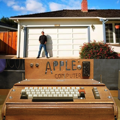 Así empezó Apple con dos jóvenes y un garaje. (Créditos: X)