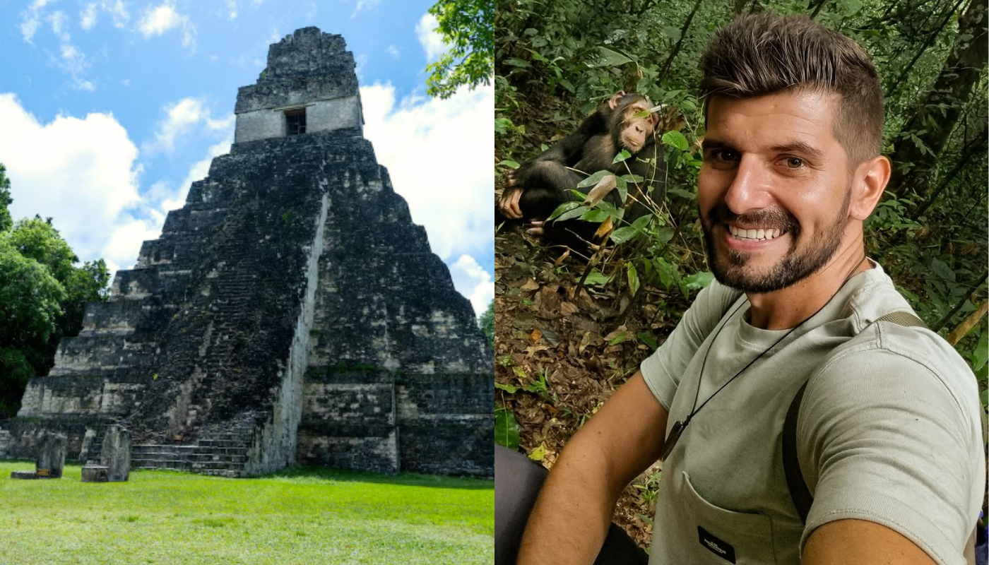Camilo Duque defiende a Tikal como maravilla del mundo. (Créditos: @camiloduque.z)