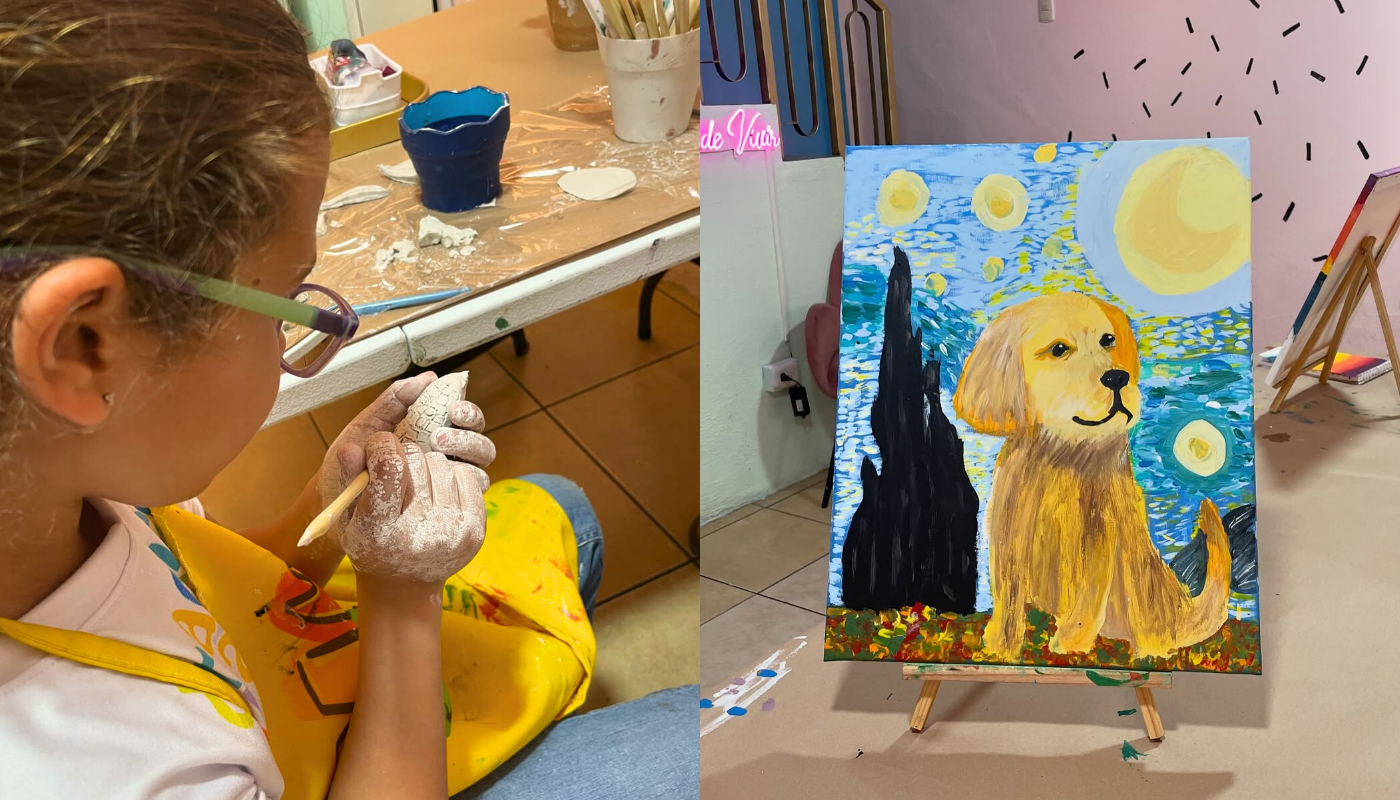 El taller inspirado en Van Gogh que llega a Mixco. (Créditos: @vane.momos)