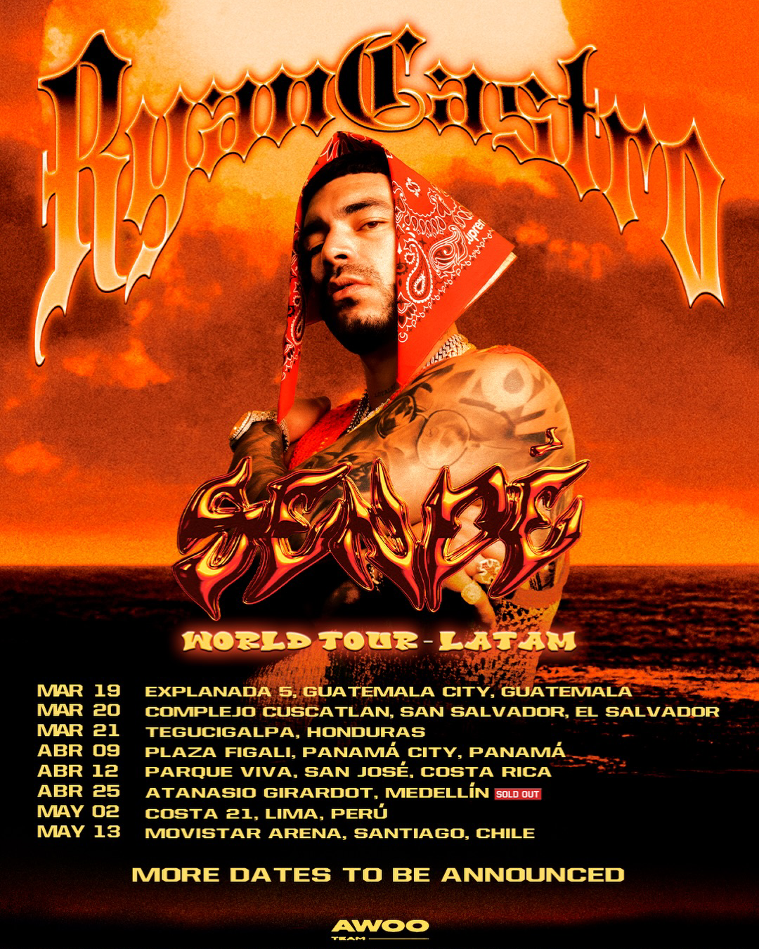 Ryan Castro traerá su sonido urbano a la Explanada 5. (Créditos: @ryancastrro)