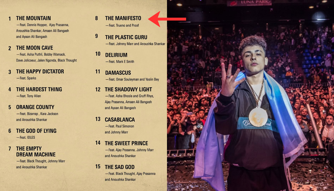 Trueno y Gorillaz dentro del diálogo global de la música actual. (Créditos: @trueno @gorillaz)