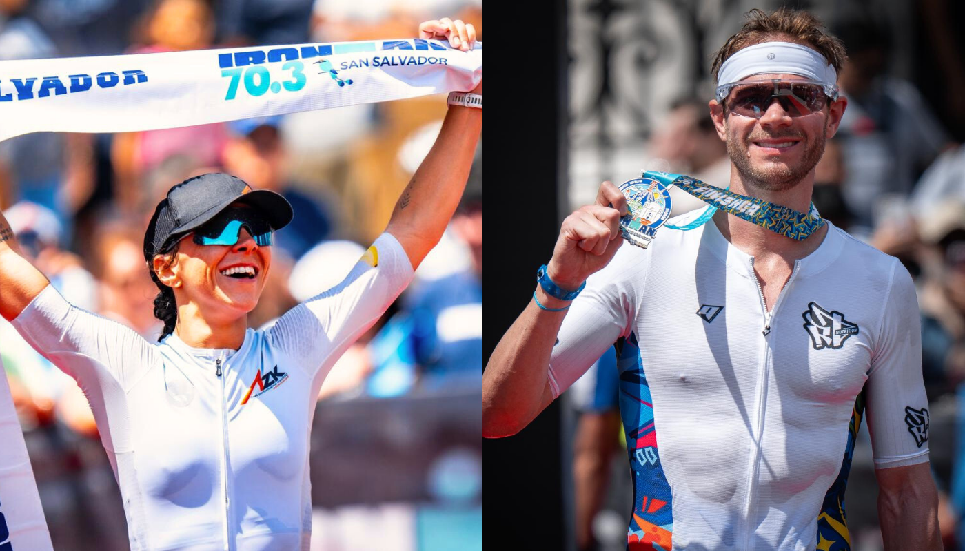 Doble campeonato guatemalteco en el IRONMAN 70.3 El Salvador. (Créditos: @SecPrensaSV)