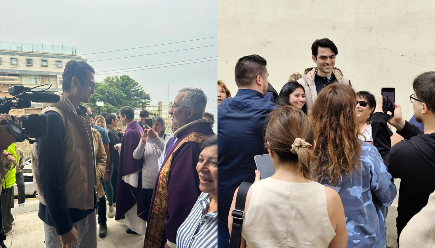 Matteo y su pausa espiritual. (Créditos: @luisarmando.corteshenriquez)