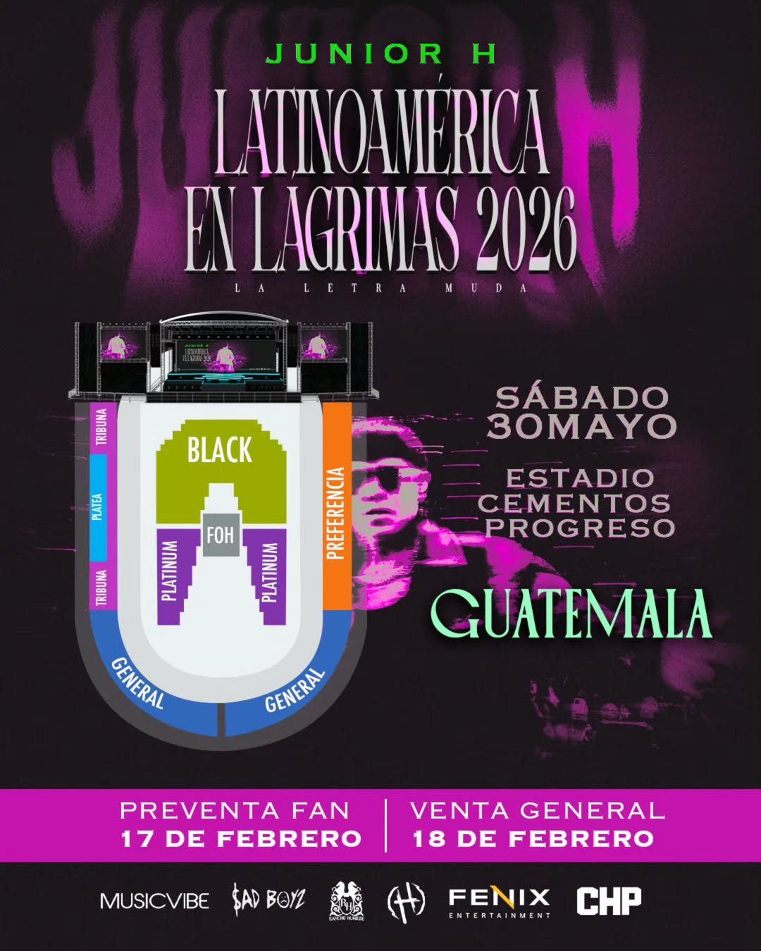 “Junior H confirma concierto en Guatemala: conoce los detalles”