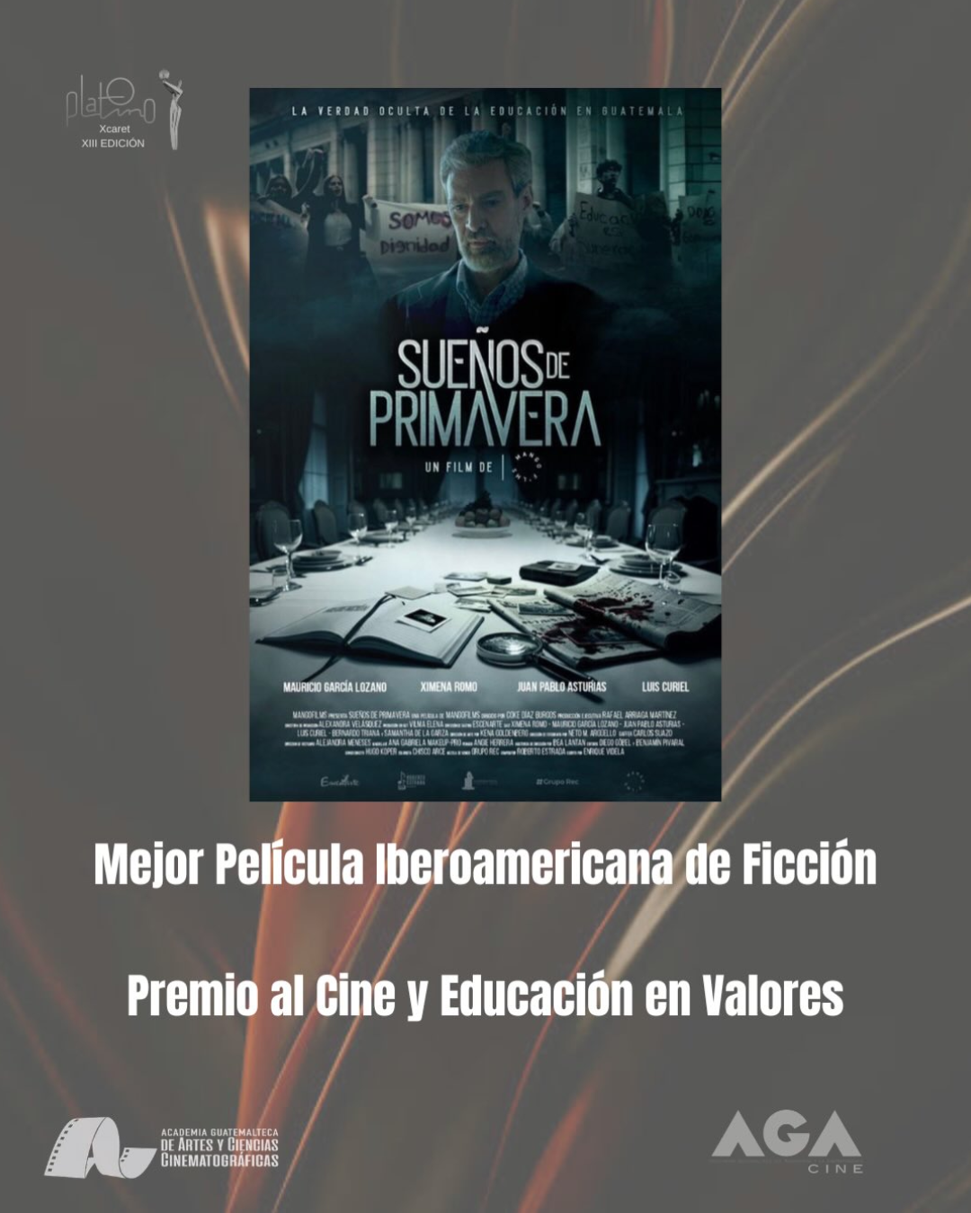 "Premios PLATINO XCARET presentan sus preselecciones 2026"