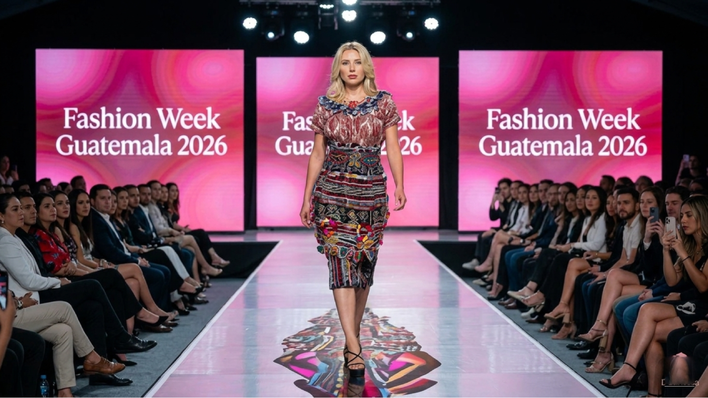 fashion week dando pasarela a las modelos de Guatemala