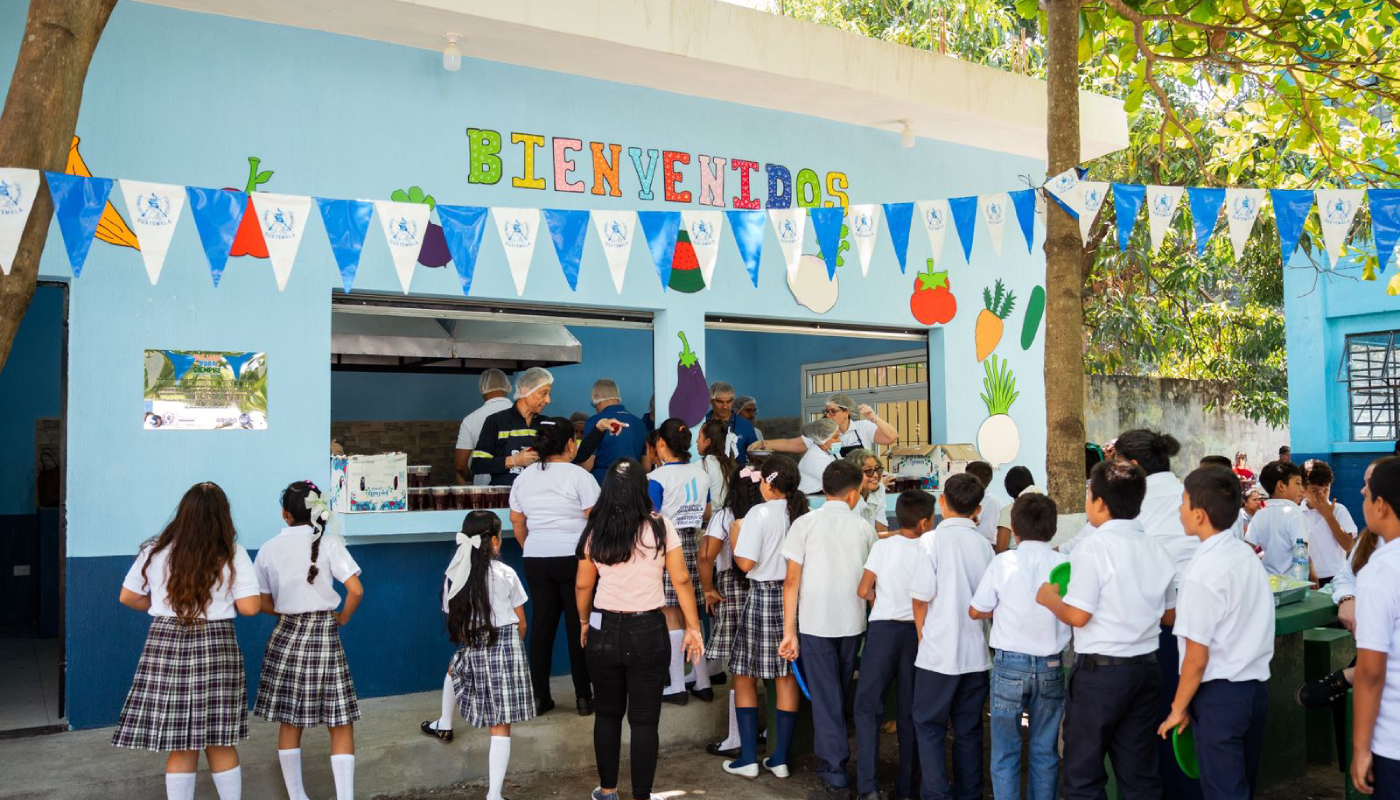 Impulsan alimentación escolar en Masagua. (Créditos: Cortesía)