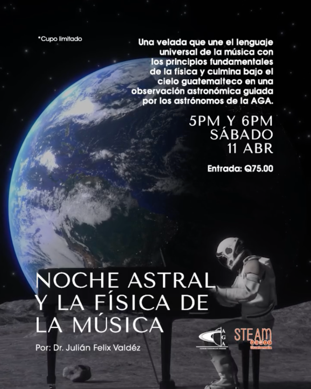 Una noche para entender la música desde la ciencia y mirar el cosmos. (Créditos: @museomiraflores)